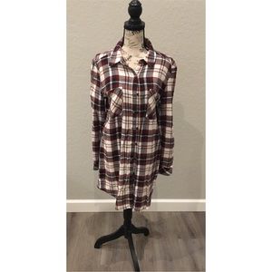 💫Nordstrom Tunic Length Flannel Like New
